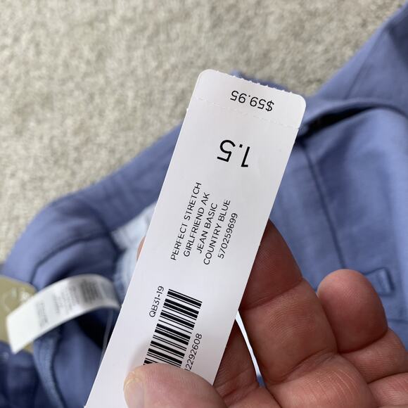 Chicos Girlfriend Ankle Jean Country Blue Size 1.5 ( 10 ) NEW Women 26" In 40-22 - Picture 7 of 10